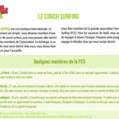 Voyager en couchSurfing