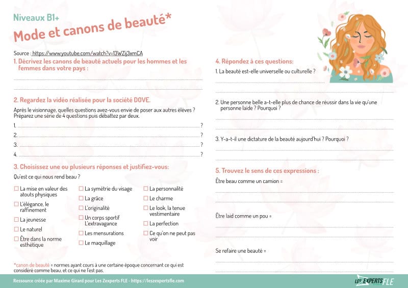 Parler de la beauté (B1-C2)