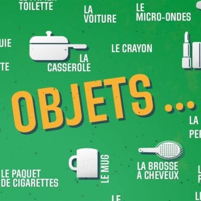 Poster vocabulaire A1-A2: Les objets du quotidien