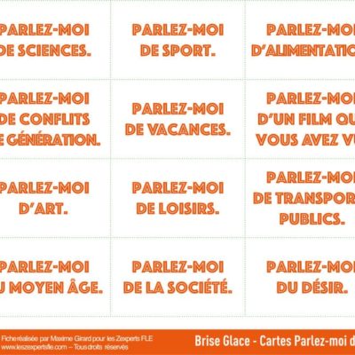 Briser la glace et employer les connecteurs logiques en B1-B2