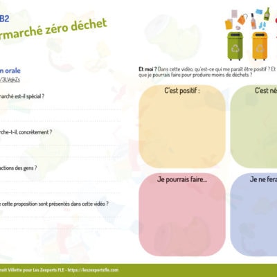 Zéro déchets (ou presque) - conversation B1