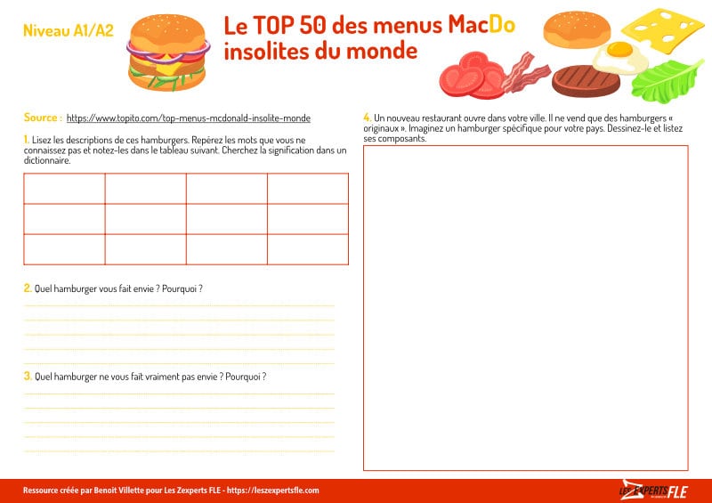 recette FLE
