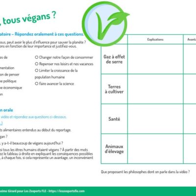 séquence conversation FLE végan