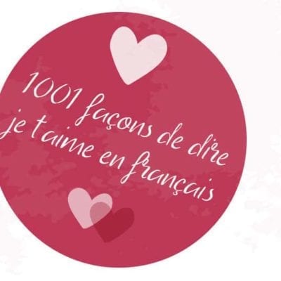 Mini poster : dire je t'aime en français