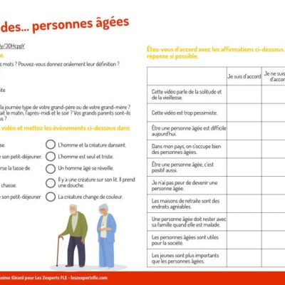 parler des personnes âgés
