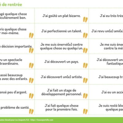 Parler des vacances pour briser la glace A2/B1