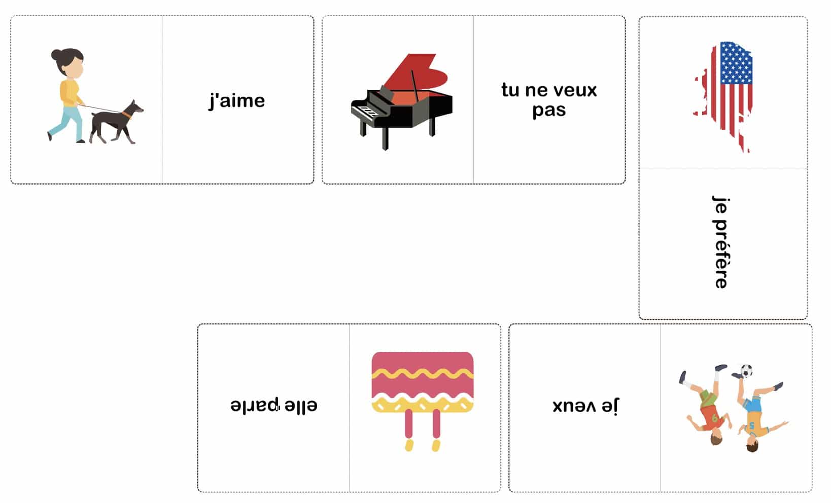 jeu grammaire syntaxe A1