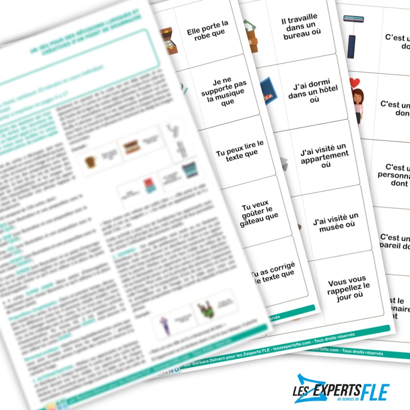 Domino PRONOMS RELATIFS A2-B1 – Image 2