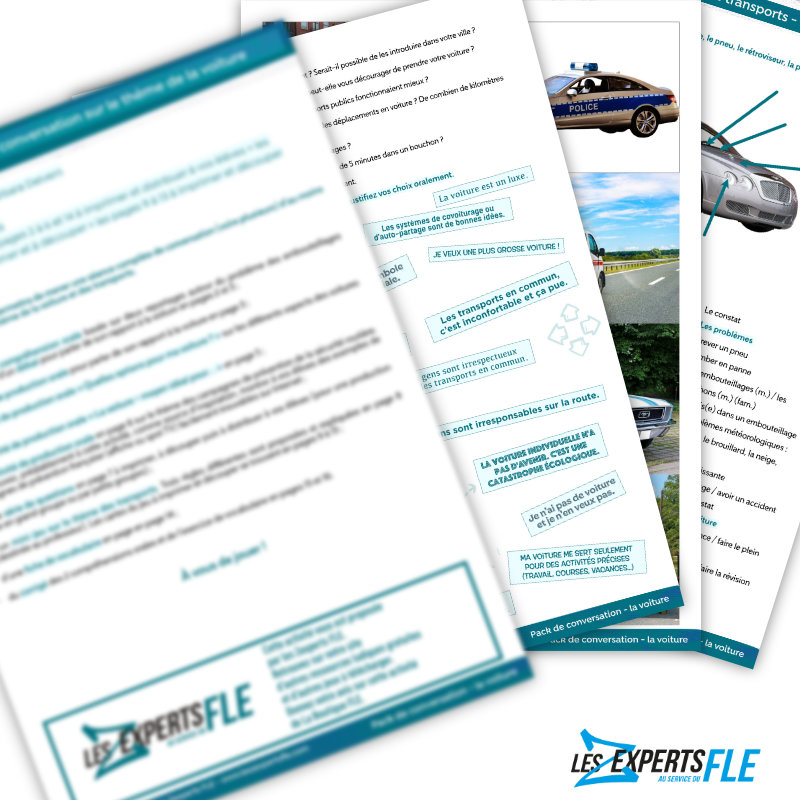 Pack de conversation sur le thème de la voiture B1-B2 – Image 2