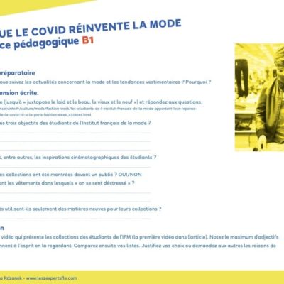 Une séquence pédagogique FLE complète au niveau B1 pour parler de la mode