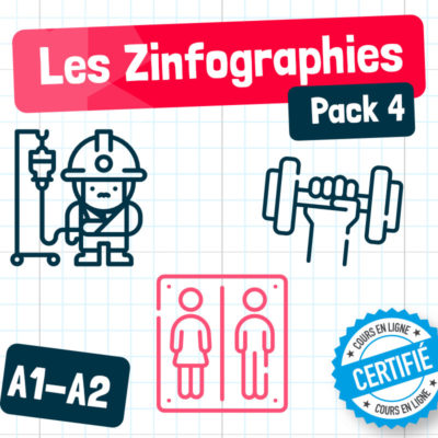 infographies FLE métiers inégalités sport A1-A2
