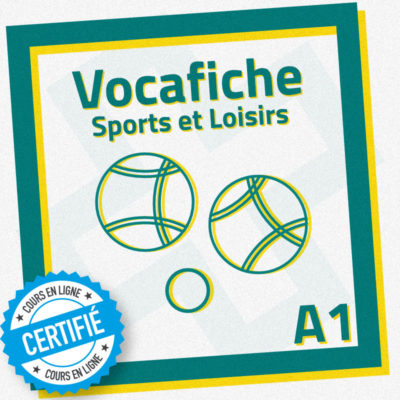 Fiche de vocabulaire FLE A1 : sports et loisirs