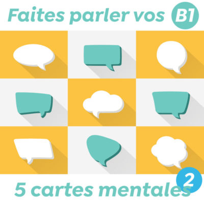 5 cartes mentales de conversation FLE B1