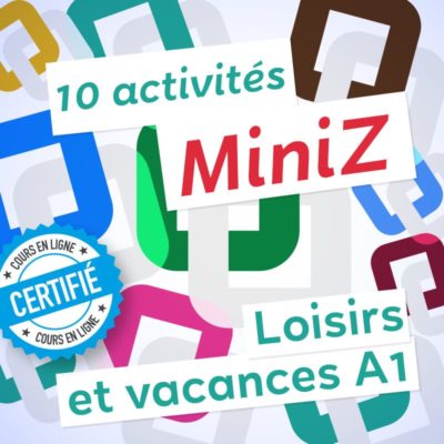 Miniz vocabulaire FLE loisirs A1
