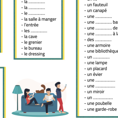 vocafiche fiche vocabulaire FLE logement A2