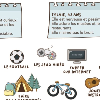 Miniz vocabulaire personnalité FLE