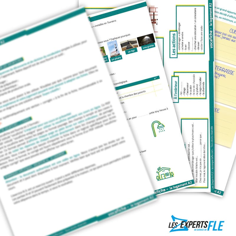 vocafiche fiche vocabulaire FLE logement A2