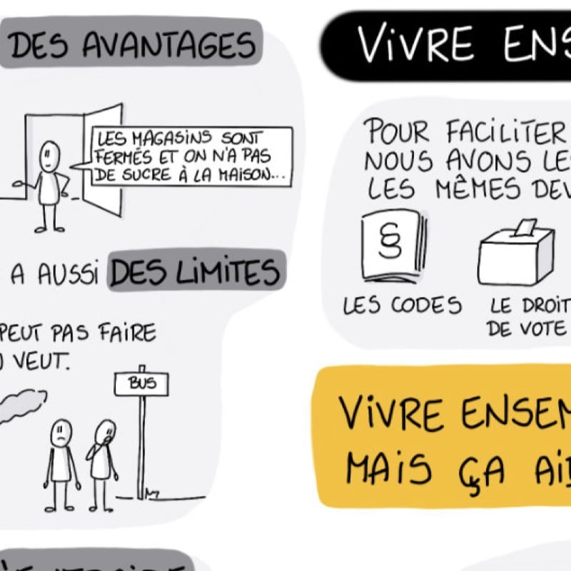 Aperçu de l'activité FLE : argumenter sur la société et le vivre ensemble