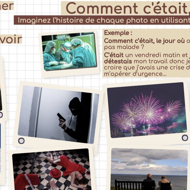 activité imparfait FLE