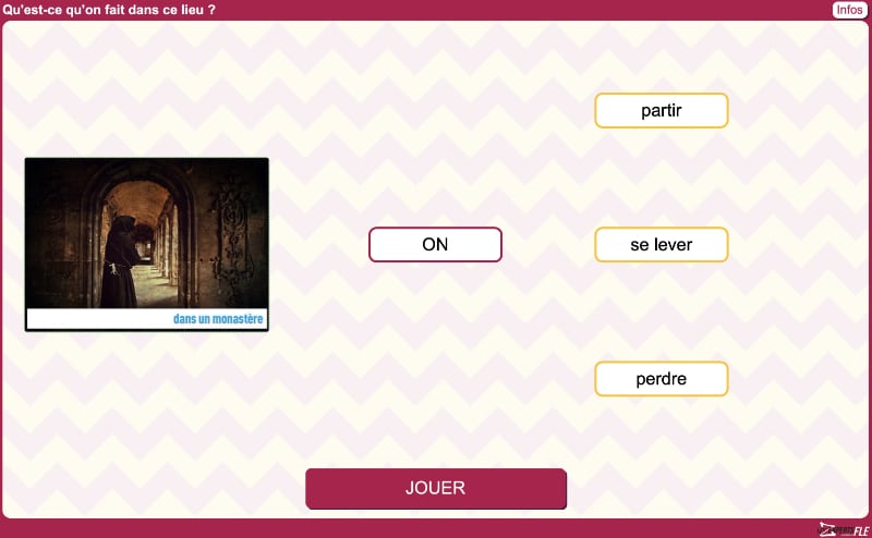 activités numériques conjugaison présent FLE