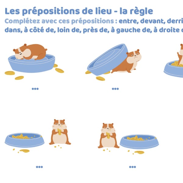 Miniz prépositions de lieu FLE A1