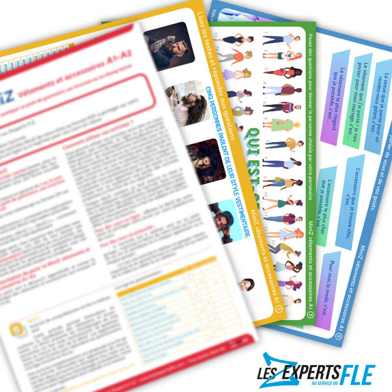 Miniz vocabulaire vêtements FLE A1-A2