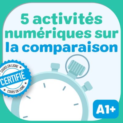5 activités numériques comparaison FLE