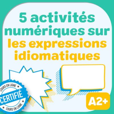5 activités numériques comparaison FLE