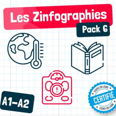 3 infographies FLE lecture écologie grossophobie A1-A2