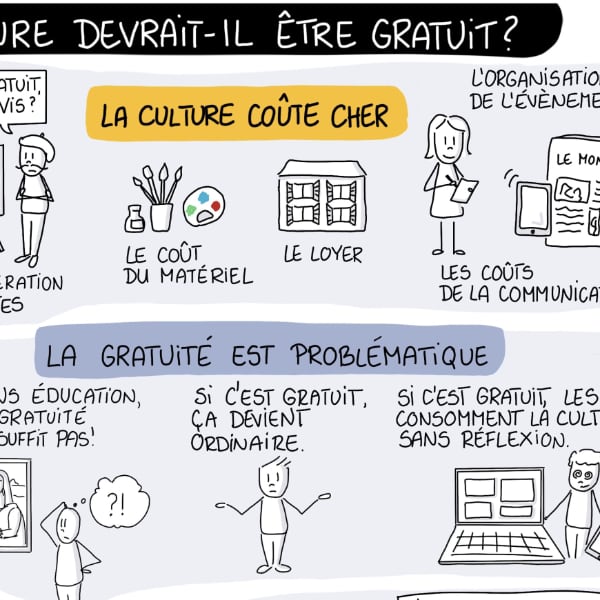 sketchnotes activité FLE pour parler de la culture DELF B1