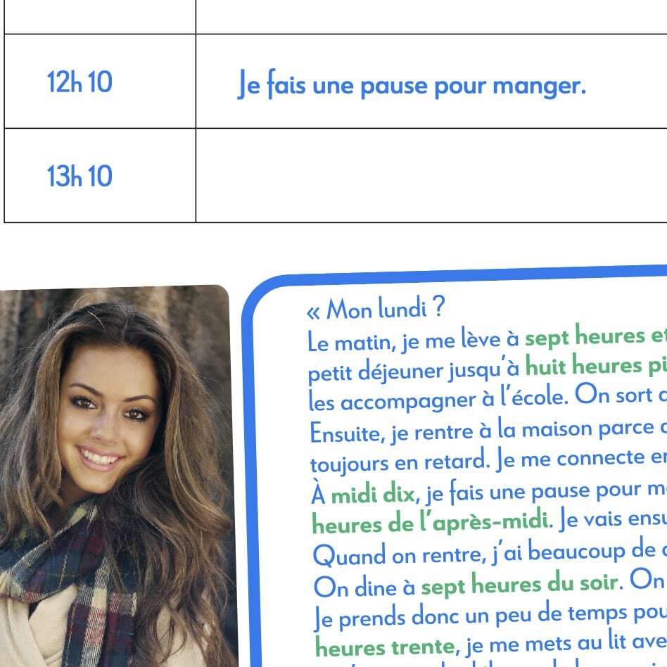 Miniz vocabulaire temps FLE A1-A2