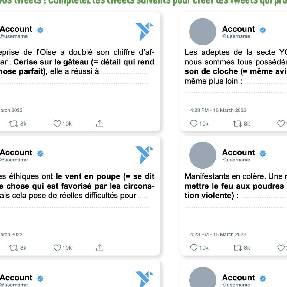 tâches FLE sur l'éducation aux médias