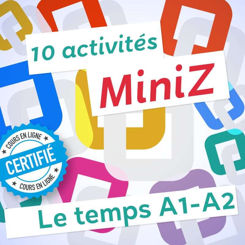 Miniz vocabulaire temps FLE A1-A2