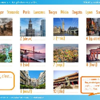 Activité pour débutants 2/35 : découvrir la structure "c'est + nom"