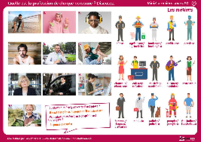 Activité pour débutants 29/35 : découvrir les noms des métiers