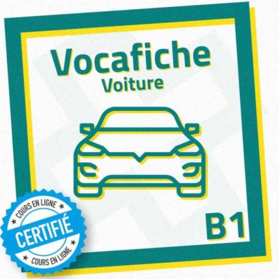 vocafiche fiche vocabulaire FLE voiture B1