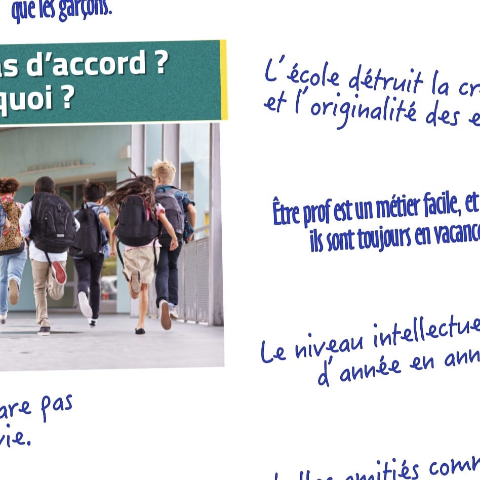 Fiche de vocabulaire FLE B1 : école – Image 5