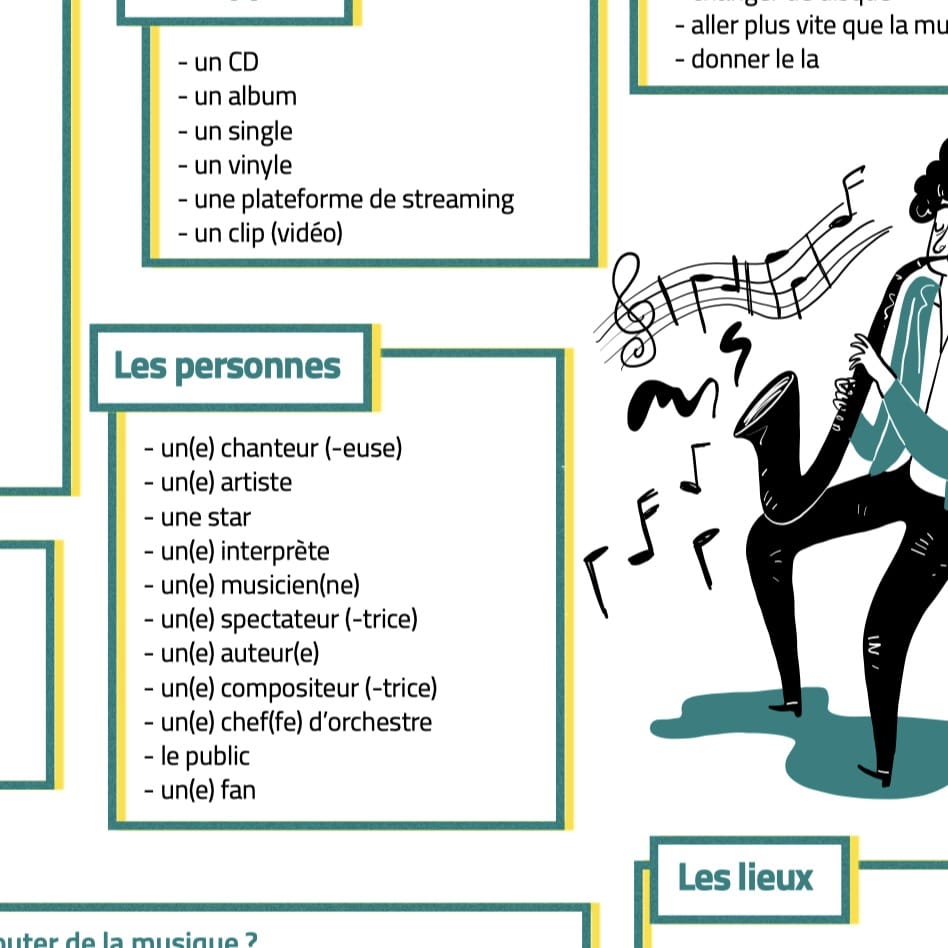 Fiche de vocabulaire FLE B1 : musique – Image 4