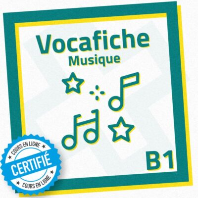Fiche de vocabulaire FLE B1 : musique