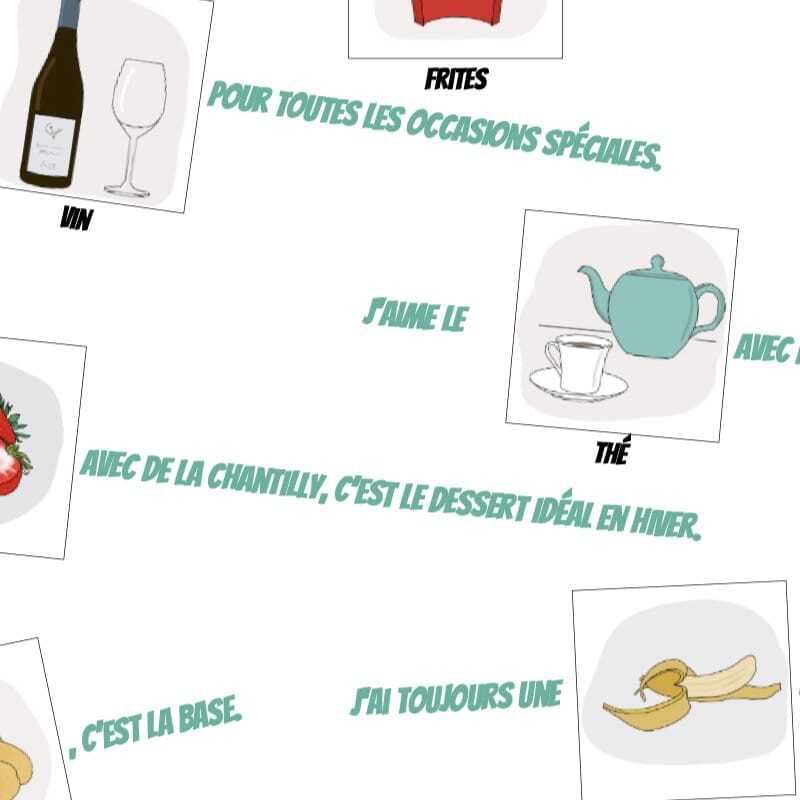 imagier sur l'alimentation A1-A2