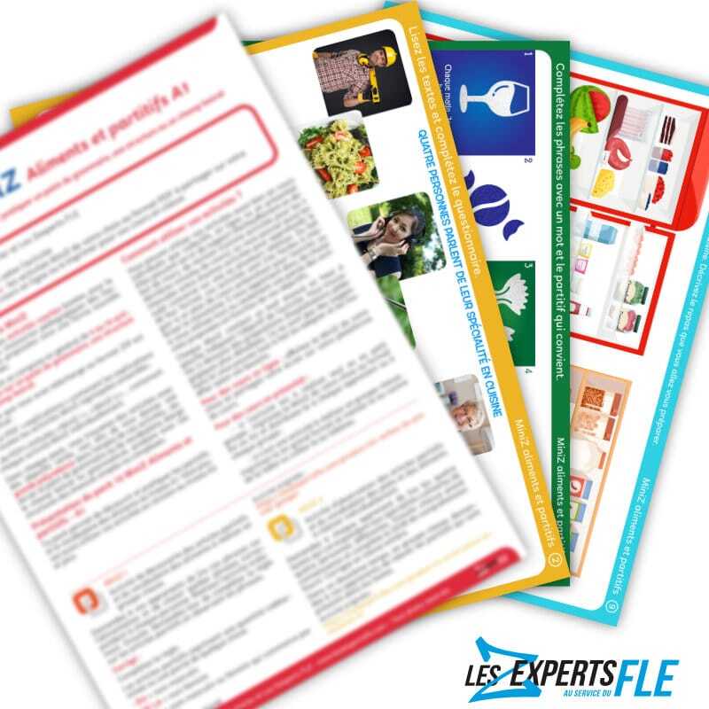 10 activités sur les aliments et les partitifs en FLE A1