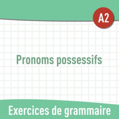 Pronoms possessifs (A2) : exercices de grammaire en PDF