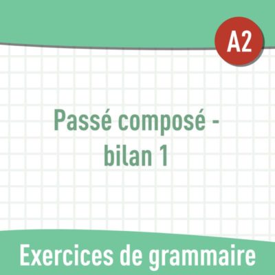 Bilan : passé composé avec avoir (A2) : exercices de grammaire en PDF