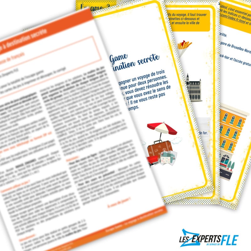 Escape game vacances voyage FLE