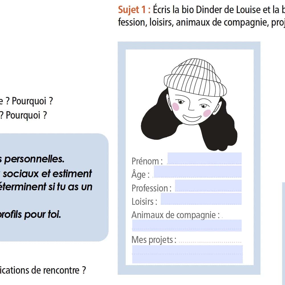 BD FLE Spéciale Saint-Valentin : Louise va sur Dinder – Image 2