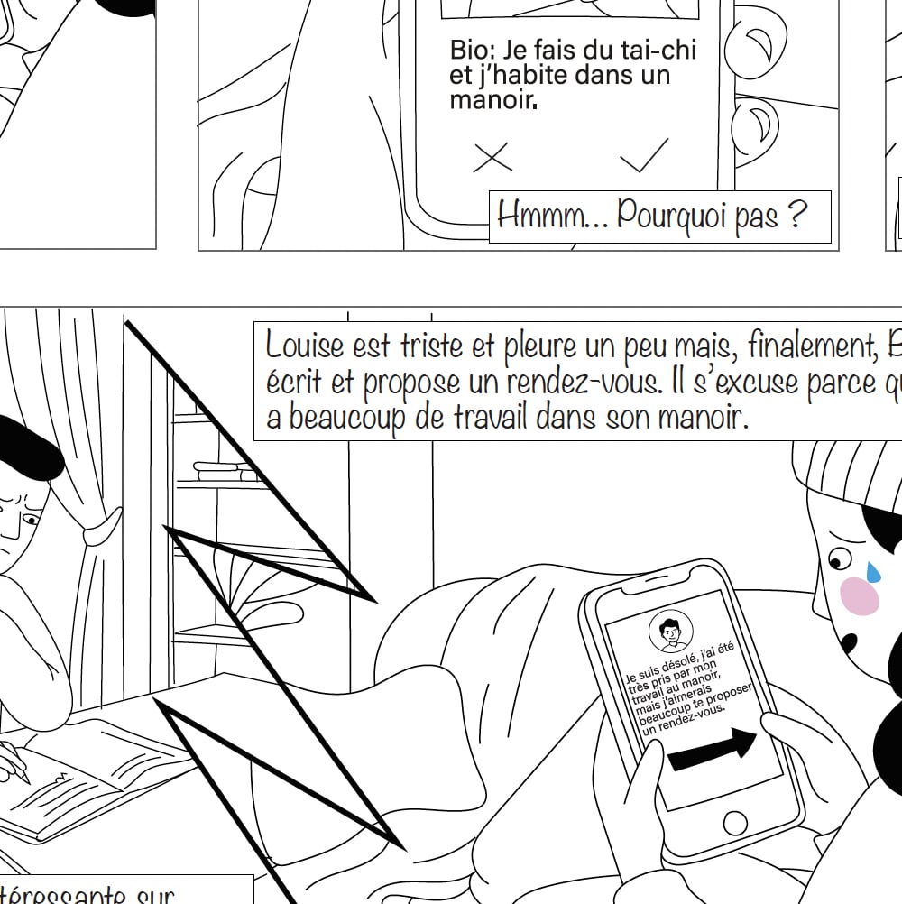 BD FLE Spéciale Saint-Valentin : Louise va sur Dinder – Image 4