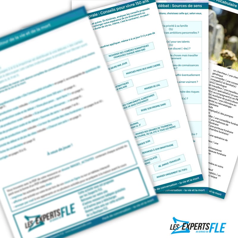Pack de conversation sur le thème de la vie et de la mort B2 – Image 5